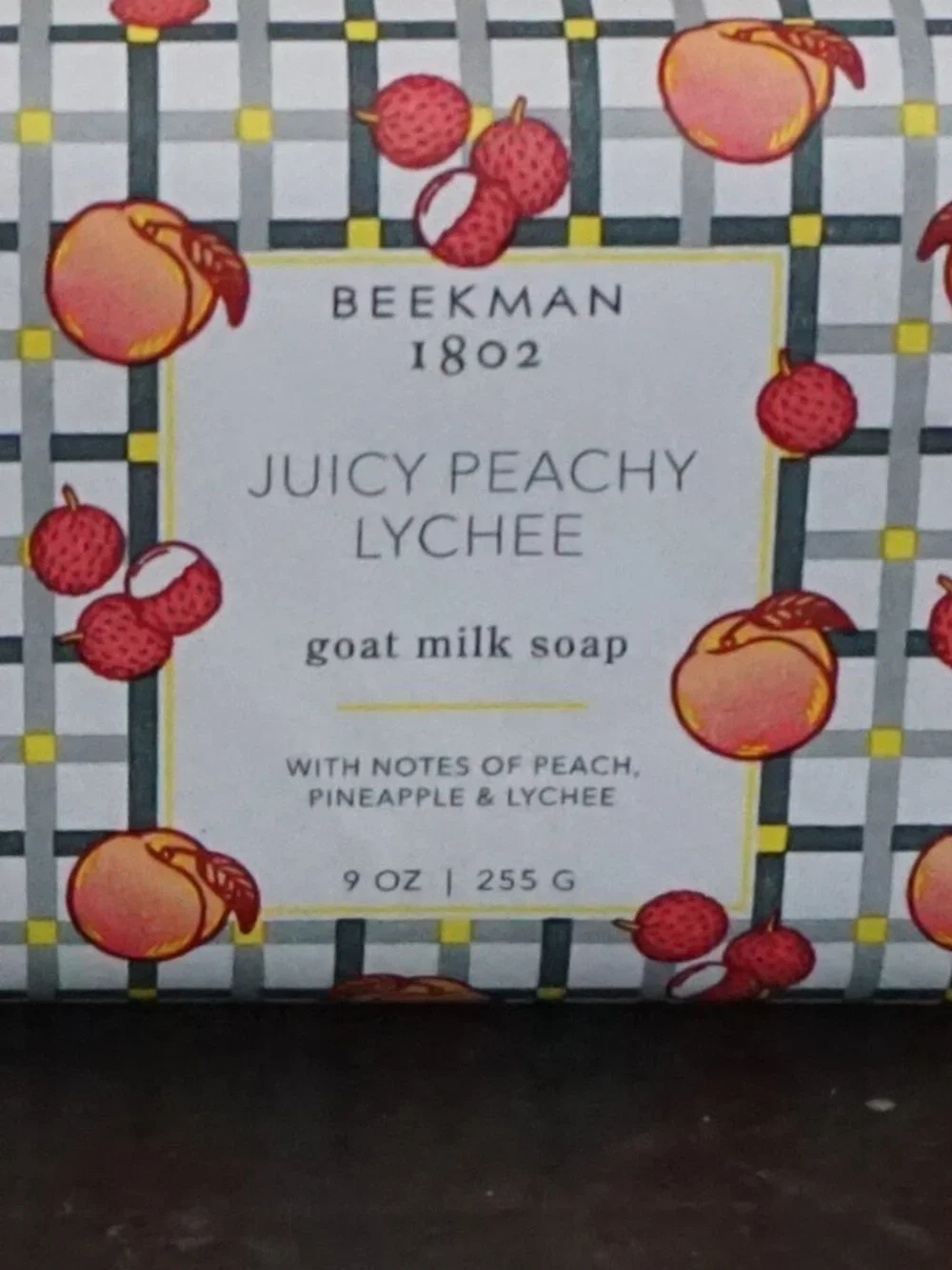 Beekman 1802 Juicy Peach Lychee Goat Milk Lotion Bar Soap